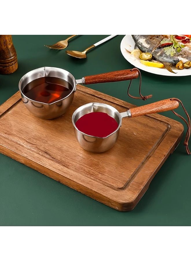 Stainless Steel Butter Pot 300ml For Melting Chocolate Heating Oil Kitchen Tools - Image 1